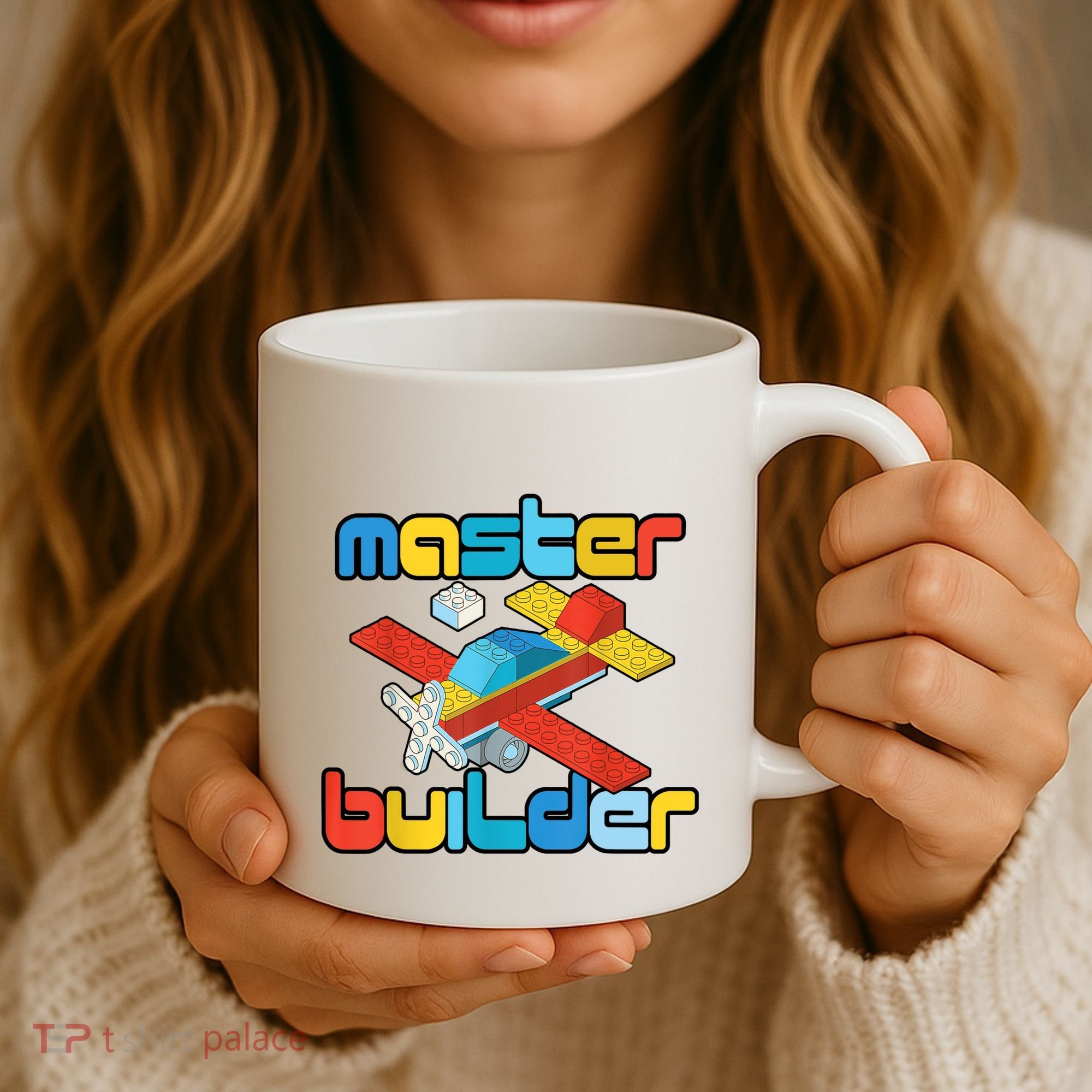 Master Builder Funny Building Blocks Brick Block Toy Coffee Mug