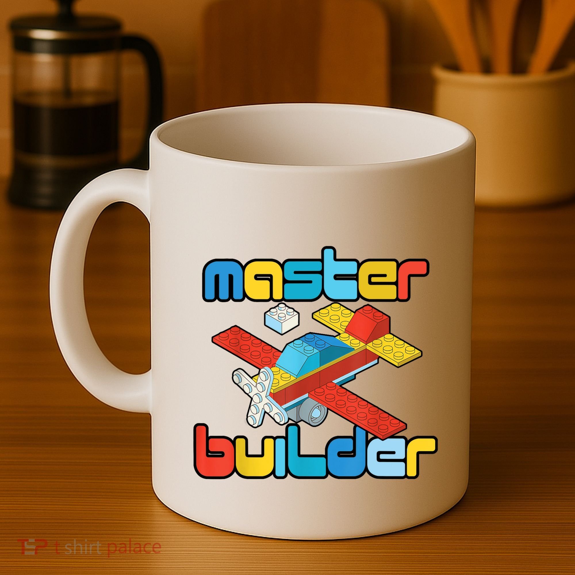 Master Builder Funny Building Blocks Brick Block Toy Coffee Mug