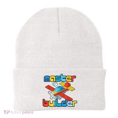 Master Builder Funny Building Blocks Brick Block Toy Beanie