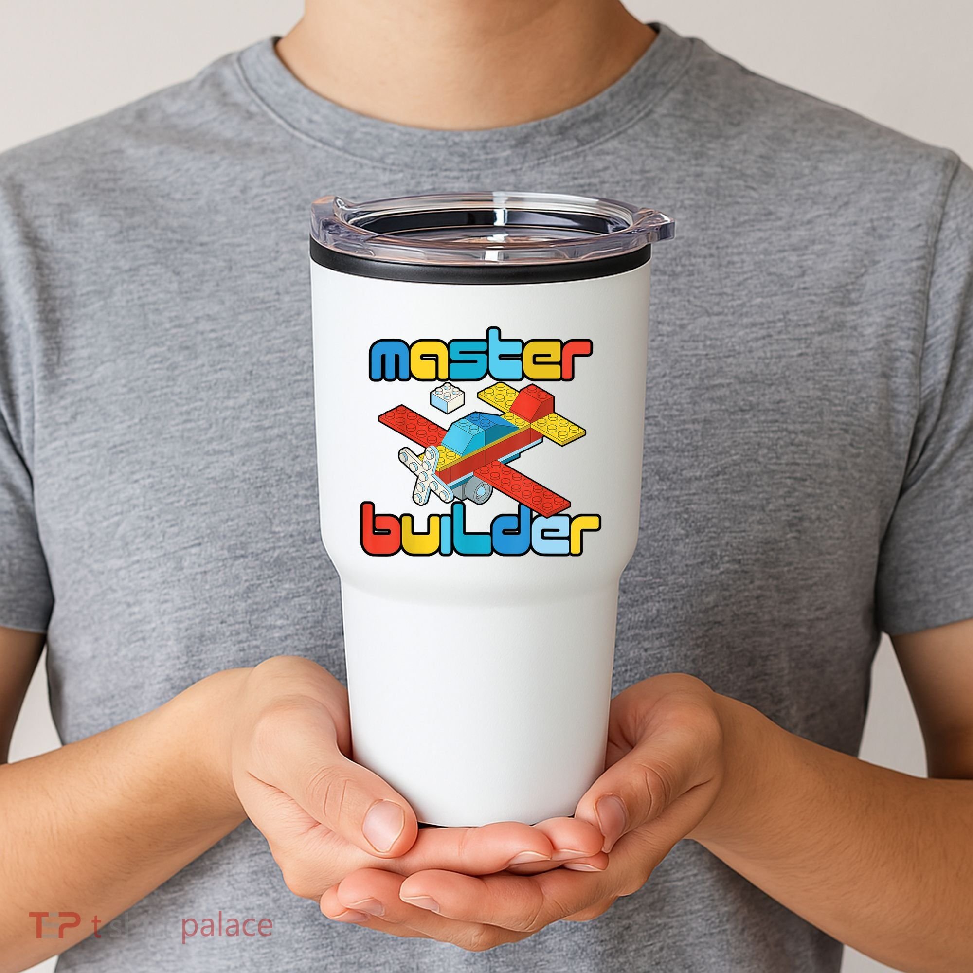 Master Builder Funny Building Blocks Brick Block Toy Tumbler