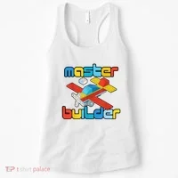 Master Builder Funny Building Blocks Brick Block Toy Women's Tank Top thumb 0
