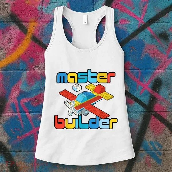 Master Builder Funny Building Blocks Brick Block Toy Women's Tank Top