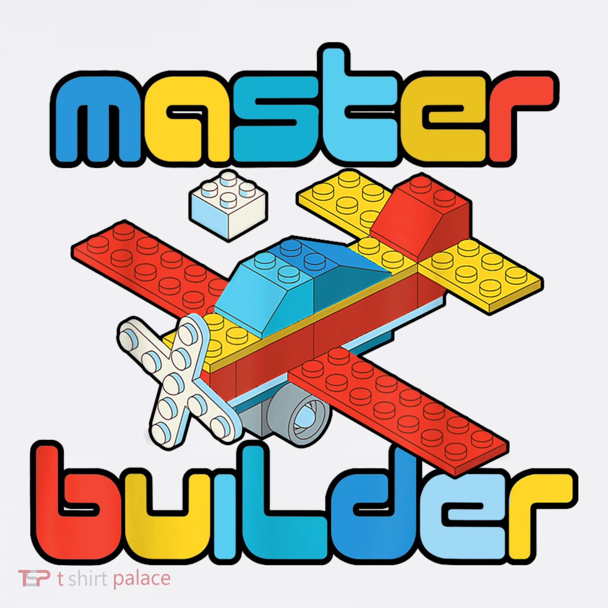 Master Builder Funny Building Blocks Brick Block Toy Baby Bodysuit