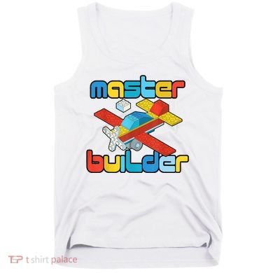 Master Builder Funny Building Blocks Brick Block Toy Tank Top