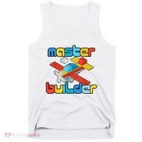 Master Builder Funny Building Blocks Brick Block Toy Tank Top thumb 0