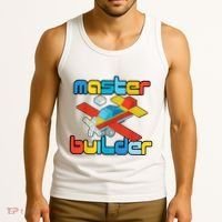 Master Builder Funny Building Blocks Brick Block Toy Tank Top thumb 3