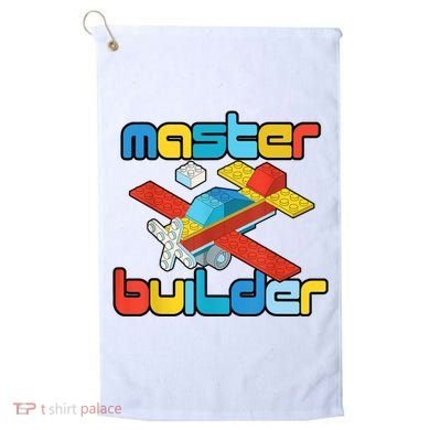 Master Builder Funny Building Blocks Brick Block Toy Golf Towel