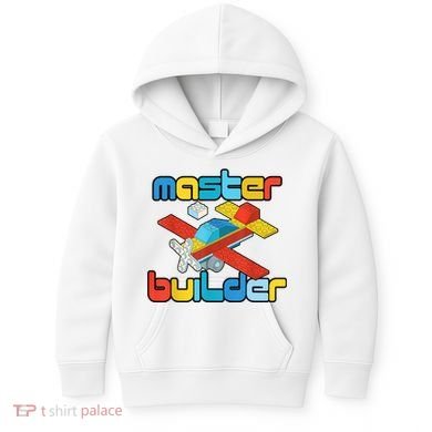 Master Builder Funny Building Blocks Brick Block Toy Kids Hoodie