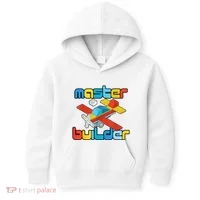 Master Builder Funny Building Blocks Brick Block Toy Kids Hoodie thumb 0
