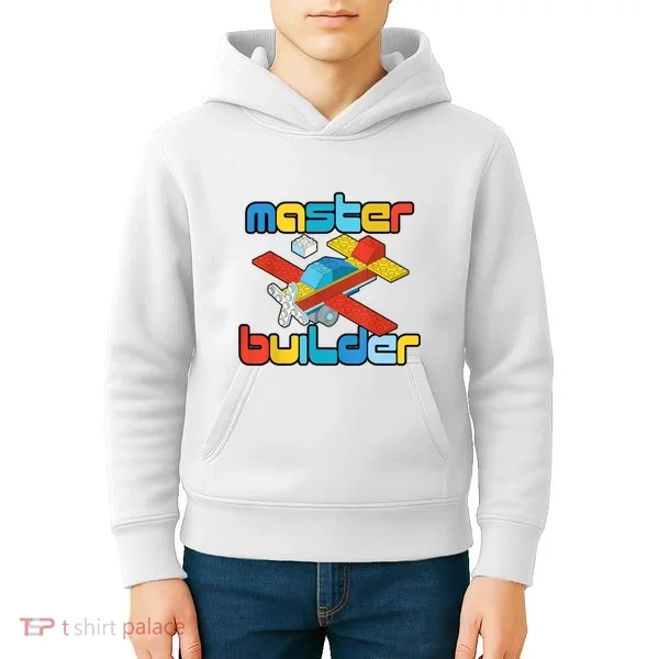 Master Builder Funny Building Blocks Brick Block Toy Kids Hoodie