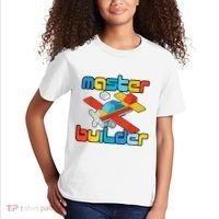 Master Builder Funny Building Blocks Brick Block Toy Kids T-Shirt thumb 2