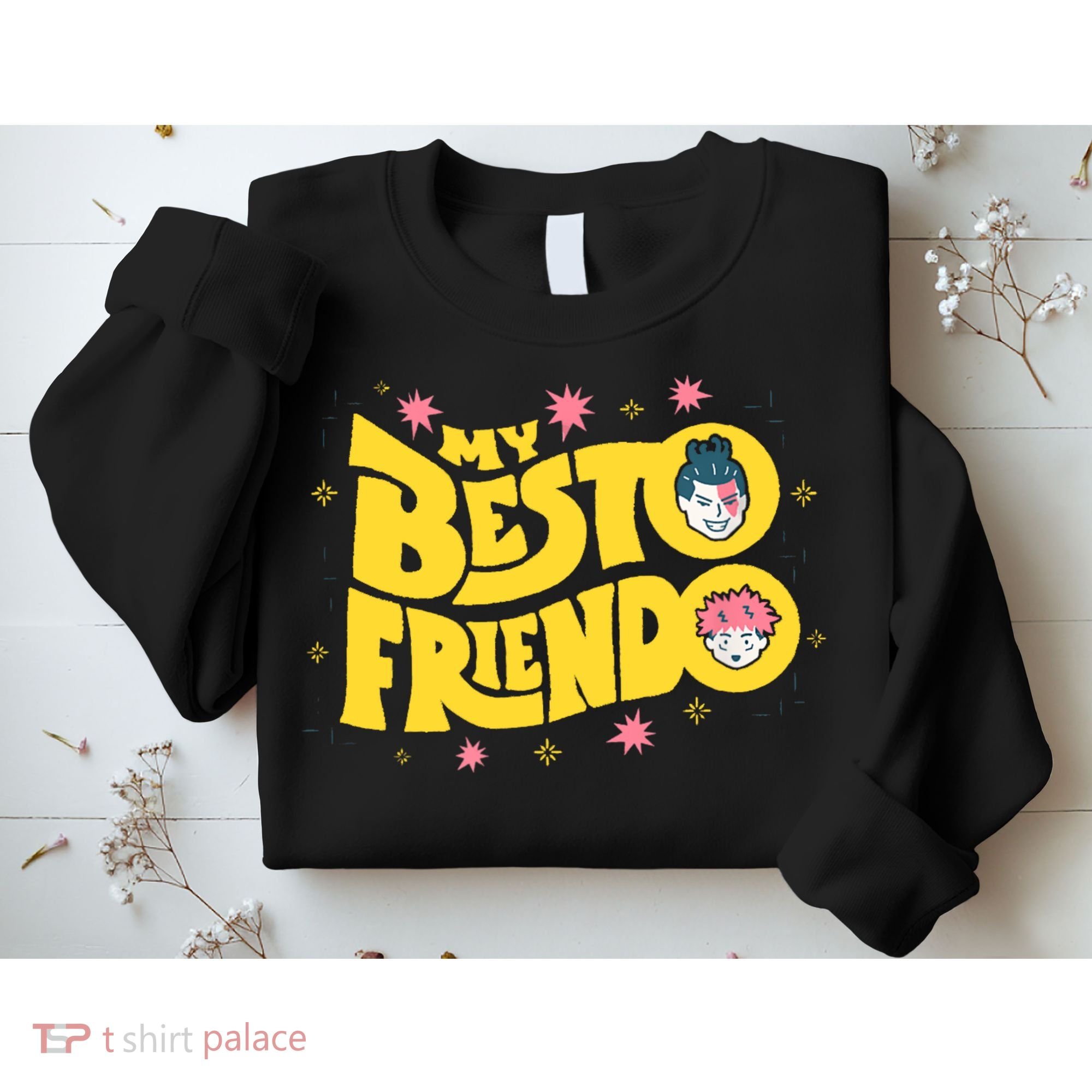 My Besto Friendo Kawaii Anime Saying Art Sweatshirt