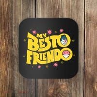 My Besto Friendo Kawaii Anime Saying Art Coaster thumb 0