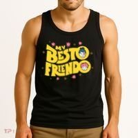 My Besto Friendo Kawaii Anime Saying Art Tank Top thumb 3
