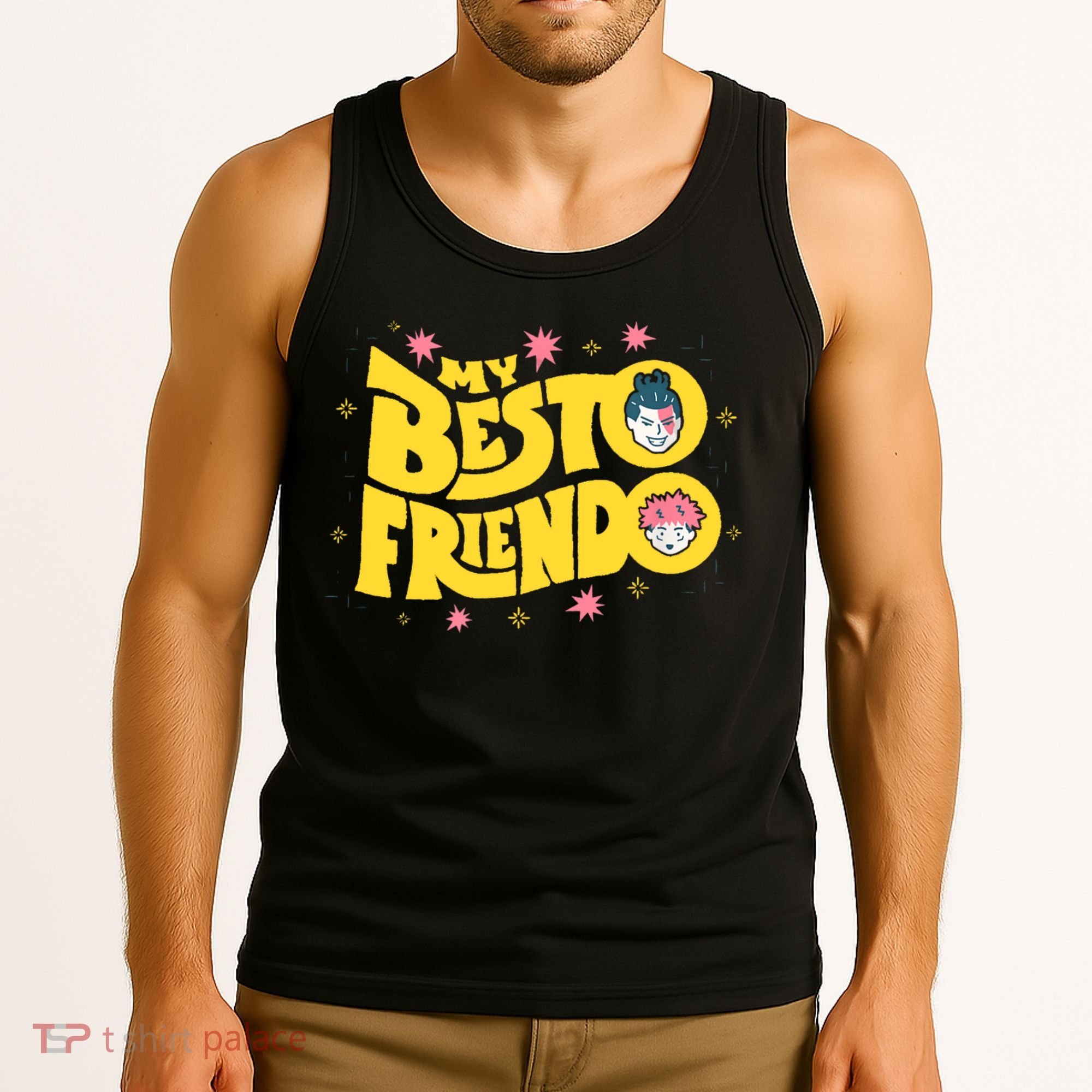 My Besto Friendo Kawaii Anime Saying Art Tank Top