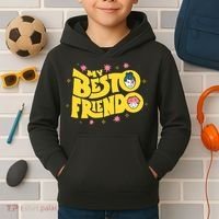 My Besto Friendo Kawaii Anime Saying Art Kids Hoodie thumb 2