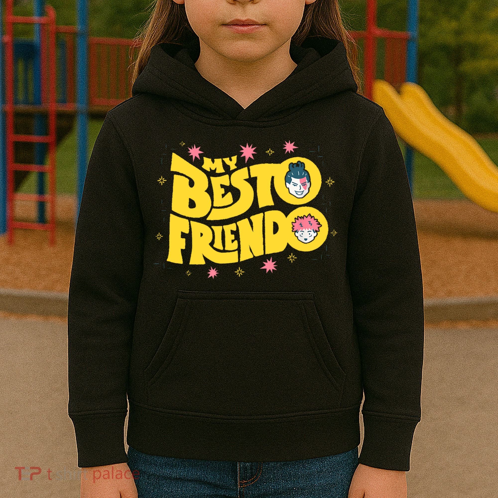 My Besto Friendo Kawaii Anime Saying Art Kids Hoodie