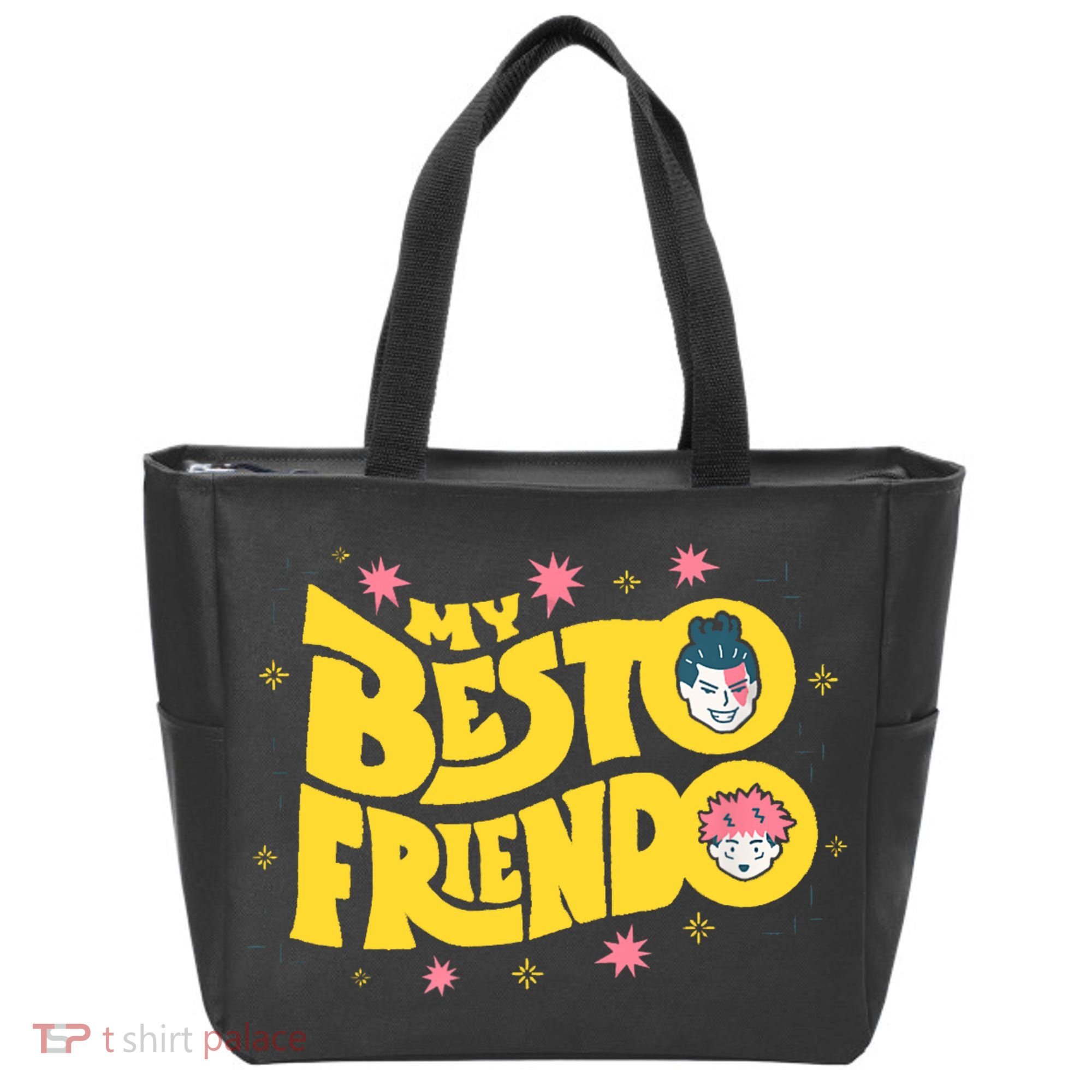 My Besto Friendo Kawaii Anime Saying Art Tote Bag