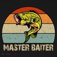 Master Baiter Funny Bass Fishing Funny Gift Dads Gift Doggie Tank thumb 4