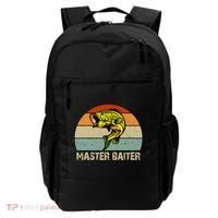 Master Baiter Funny Bass Fishing Funny Gift Dads Gift Backpack thumb 0
