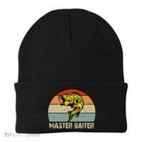 Master Baiter Funny Bass Fishing Funny Gift Dads Gift Beanie thumb 0