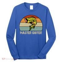 Master Baiter Funny Bass Fishing Funny Gift Dads Gift Long Sleeve Shirt thumb 0