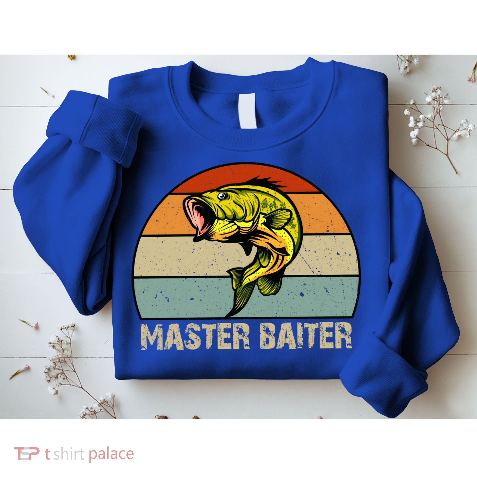 Master Baiter Funny Bass Fishing Funny Gift Dads Gift Sweatshirt