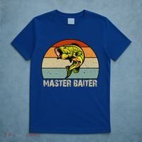 Master Baiter Funny Bass Fishing Funny Gift Dads Gift T-Shirt thumb 5