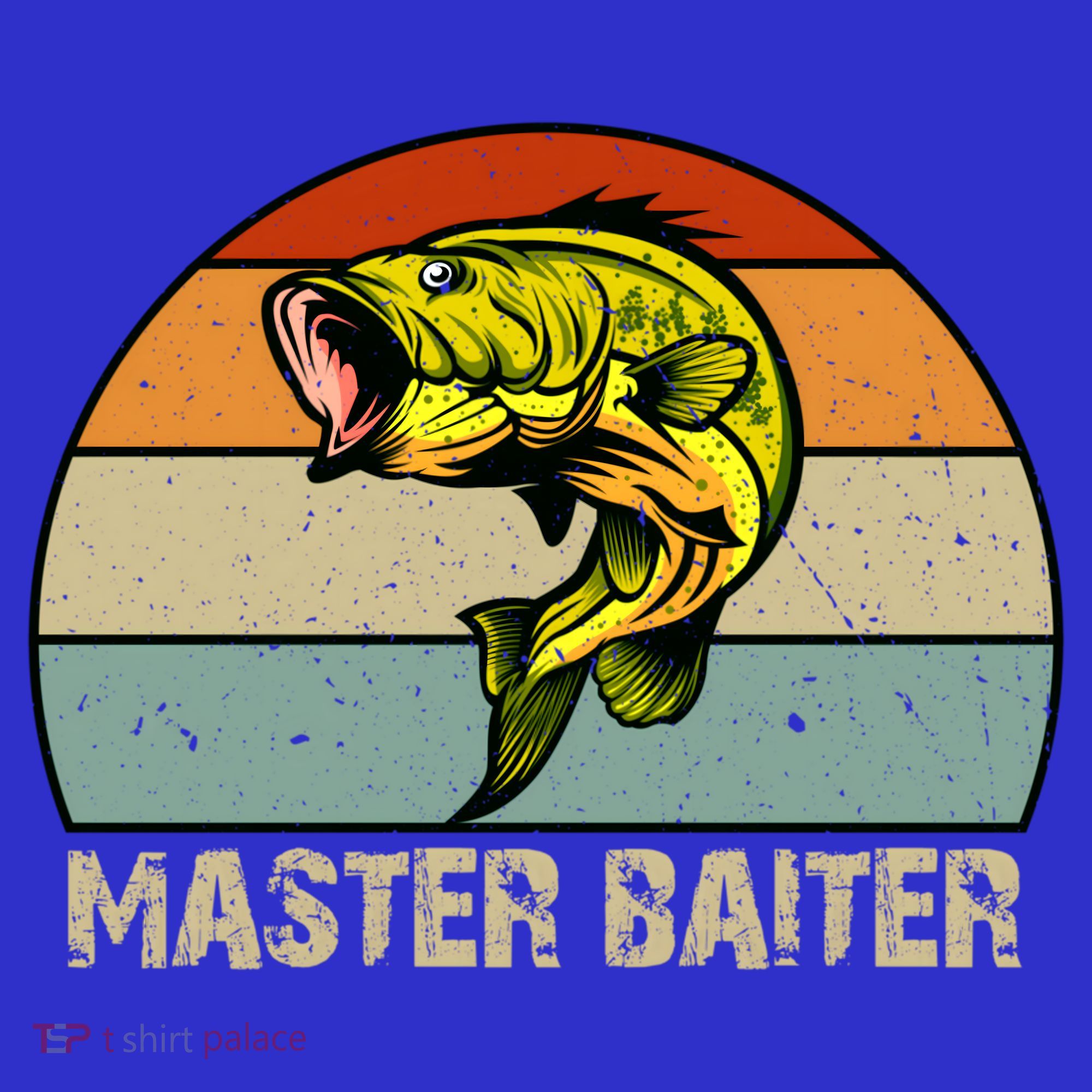 Master Baiter Funny Bass Fishing Funny Gift Dads Gift T-Shirt