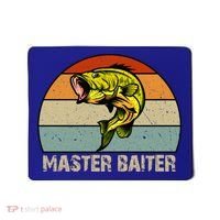 Master Baiter Funny Bass Fishing Funny Gift Dads Gift Mousepad thumb 0