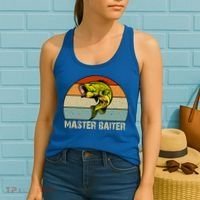 Master Baiter Funny Bass Fishing Funny Gift Dads Gift Women's Tank Top thumb 2