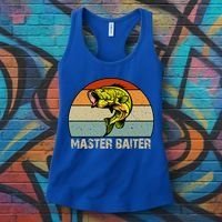 Master Baiter Funny Bass Fishing Funny Gift Dads Gift Women's Tank Top thumb 3