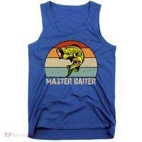 Master Baiter Funny Bass Fishing Funny Gift Dads Gift Tank Top thumb 0