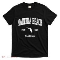 Madeira Beach Florida Fl Vintage Athletic T-Shirt thumb 0