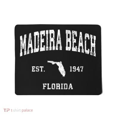 Madeira Beach Florida Fl Vintage Athletic Mousepad