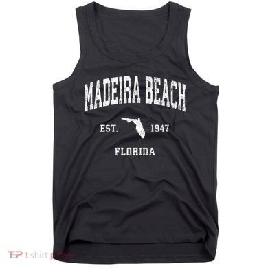 Madeira Beach Florida Fl Vintage Athletic Tank Top
