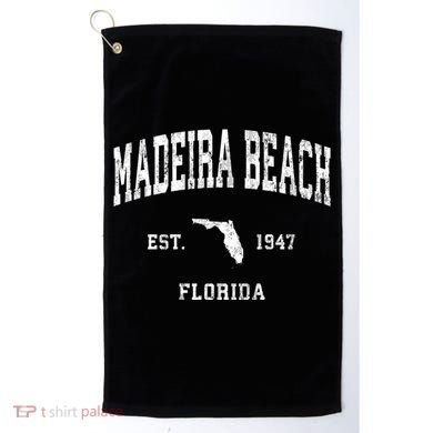 Madeira Beach Florida Fl Vintage Athletic Golf Towel