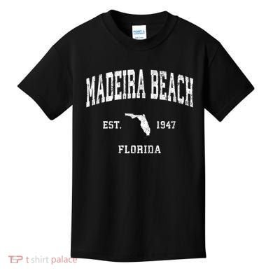 Madeira Beach Florida Fl Vintage Athletic Kids T-Shirt