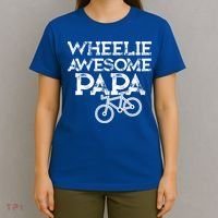 Mountain Biking Funny Gift For Grandpa Wheelie Papa Funny Great Gift Great Gift T-Shirt thumb 4