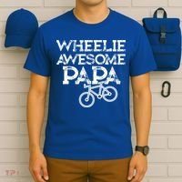 Mountain Biking Funny Gift For Grandpa Wheelie Papa Funny Great Gift Great Gift T-Shirt thumb 6