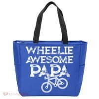 Mountain Biking Funny Gift For Grandpa Wheelie Papa Funny Great Gift Great Gift Tote Bag thumb 0