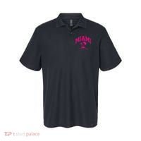 Miami Beach Florida Palms Palm Trees Preppy Varsity Pink Polo thumb 0