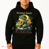 Miramar Beach Florida Vacation Cute Alligator Souvenir Hoodie thumb 2