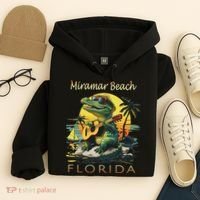 Miramar Beach Florida Vacation Cute Alligator Souvenir Hoodie thumb 4
