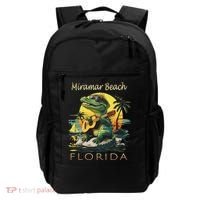 Miramar Beach Florida Vacation Cute Alligator Souvenir Backpack thumb 0
