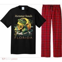 Miramar Beach Florida Vacation Cute Alligator Souvenir Pajama Set thumb 0
