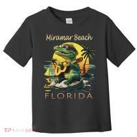 Miramar Beach Florida Vacation Cute Alligator Souvenir Toddler T-Shirt thumb 0