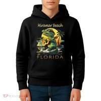 Miramar Beach Florida Vacation Cute Alligator Souvenir Kids Hoodie thumb 4
