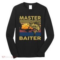Master Baiter Fishing Funny Grandpa Bass Dad Long Sleeve Shirt thumb 0