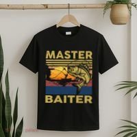 Master Baiter Fishing Funny Grandpa Bass Dad T-Shirt thumb 2